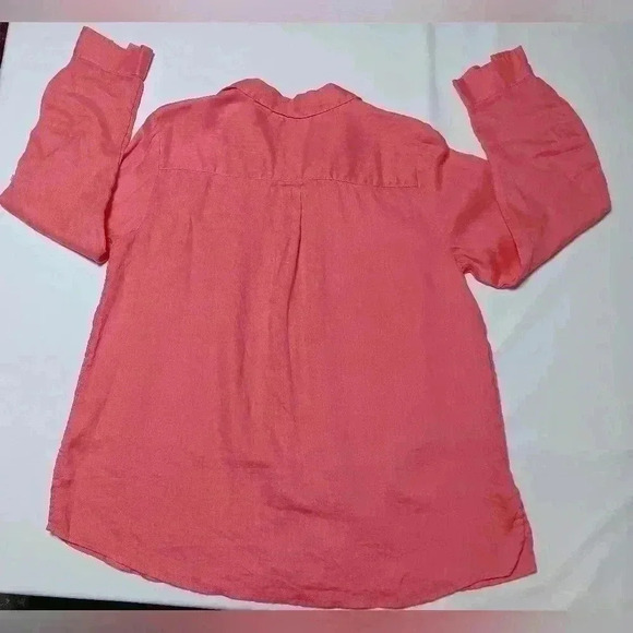 Charter Club 💯 Linen button down  long-sleeved shirt. Ladies size L - Picture 7 of 7
